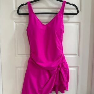 NWOT Pink tummy control swim one piece